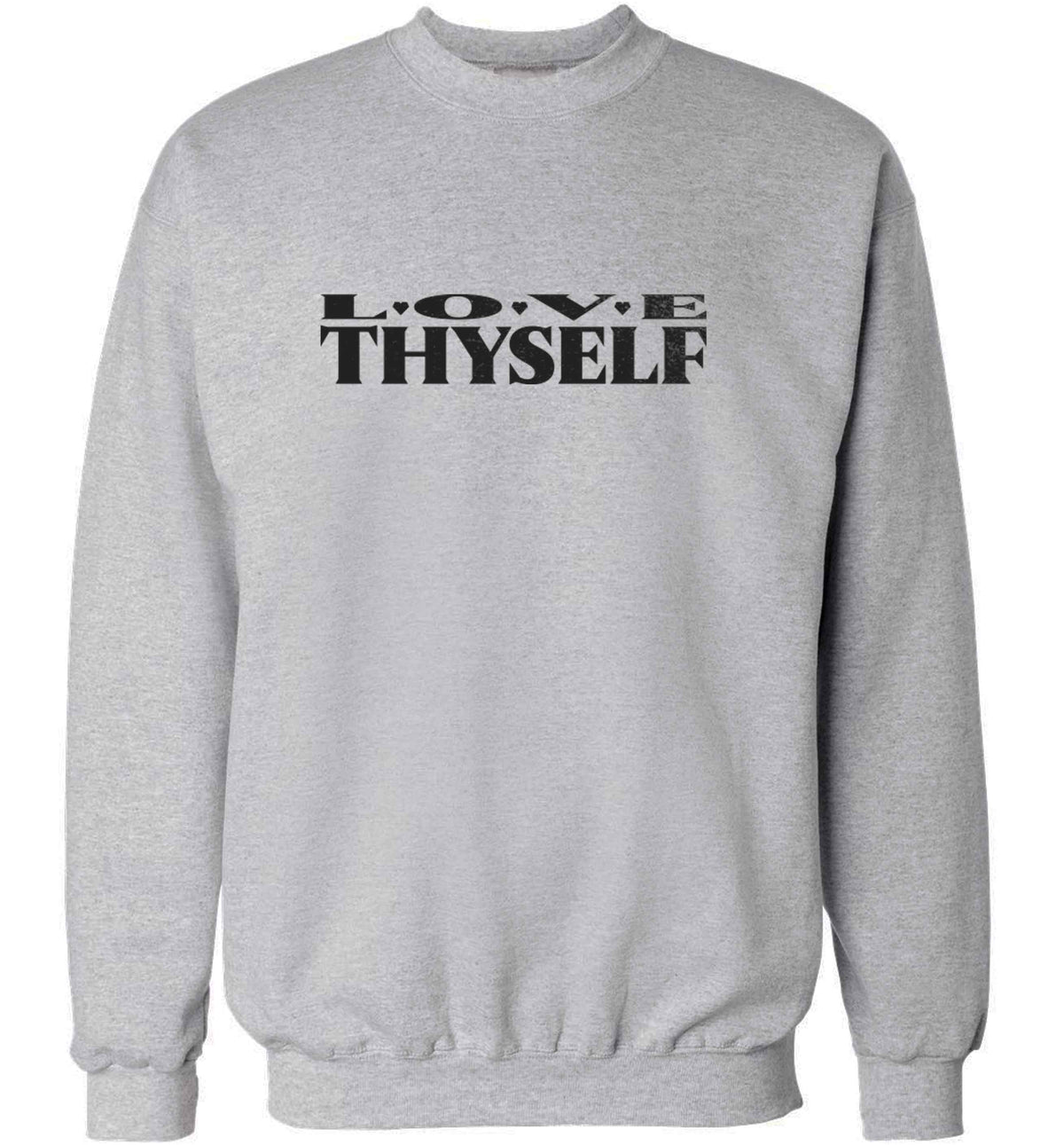 Love thyself adult's unisex grey sweater 2XL