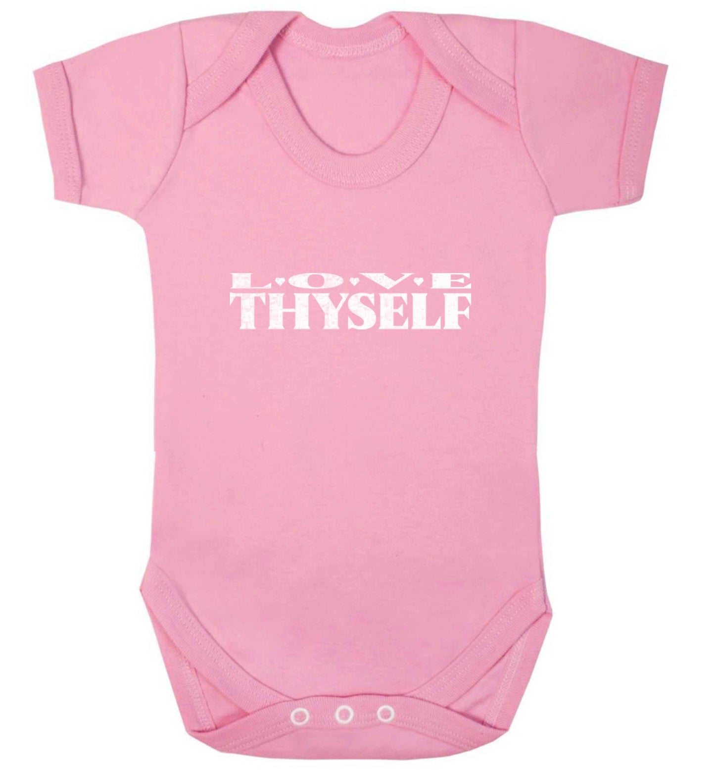Love thyself baby vest pale pink 18-24 months