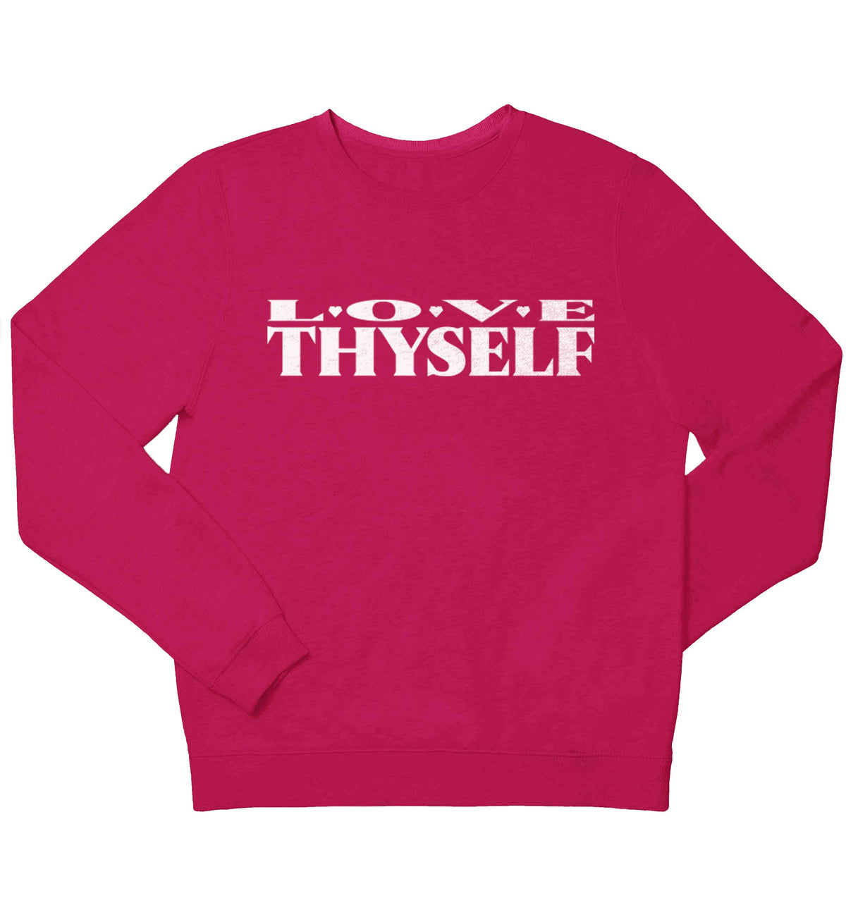 Love thyself children's pink sweater 12-13 Years