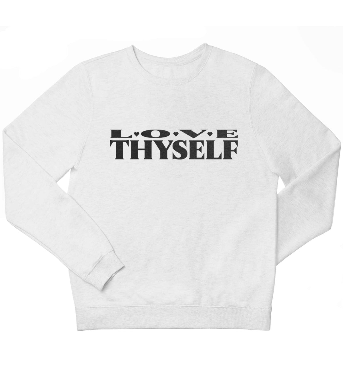 Love thyself children's white sweater 12-13 Years