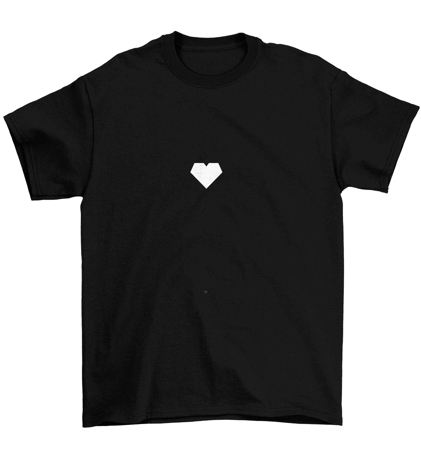 Tiny heart Children's black Tshirt 12-13 Years