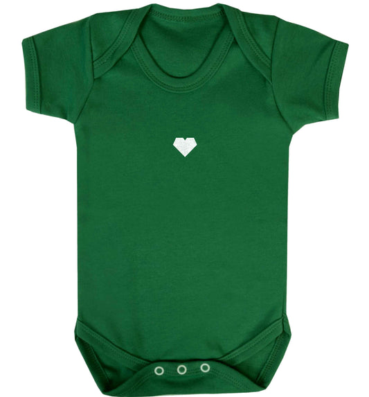 Tiny heart baby vest green 18-24 months