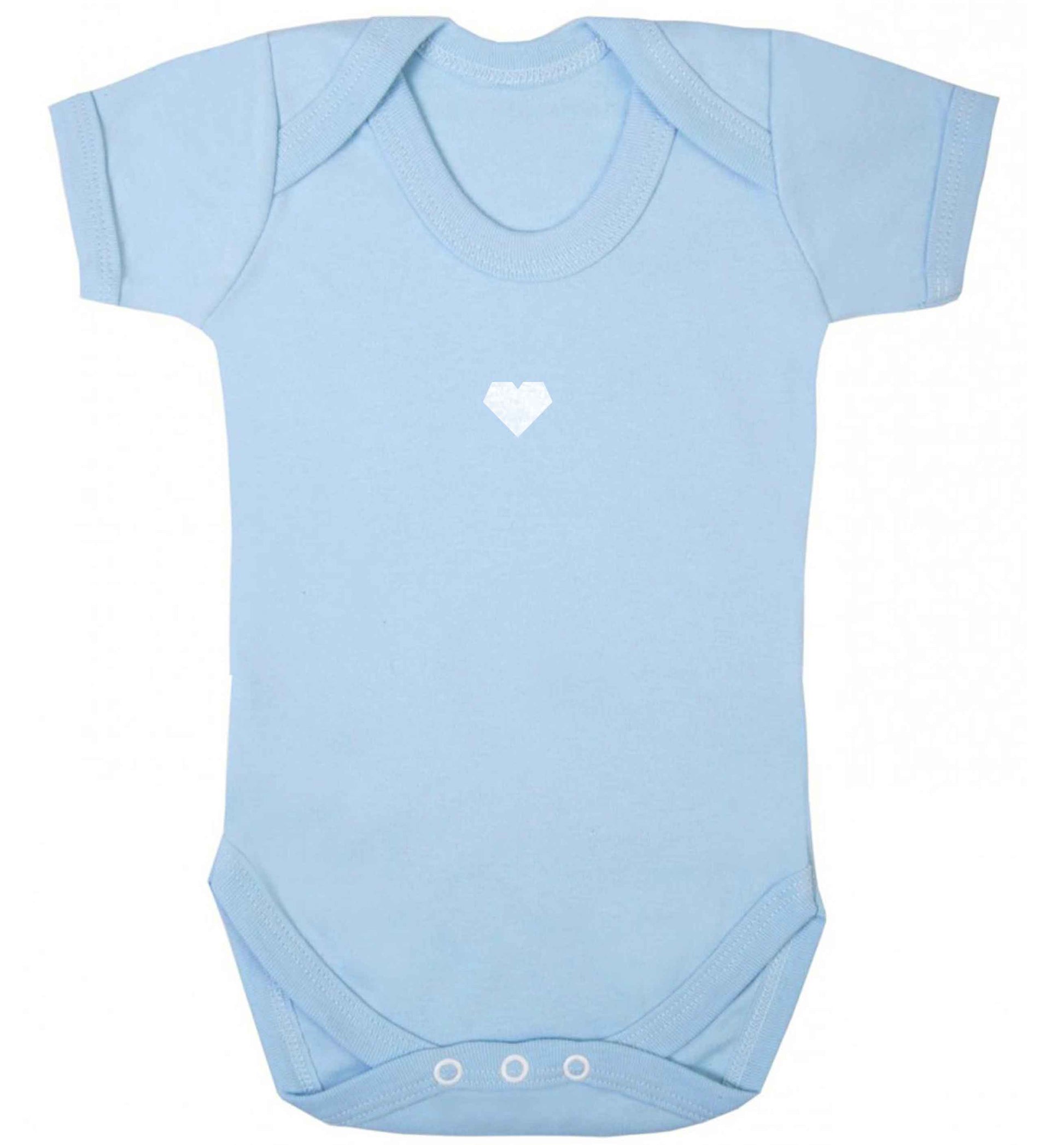 Tiny heart baby vest pale blue 18-24 months