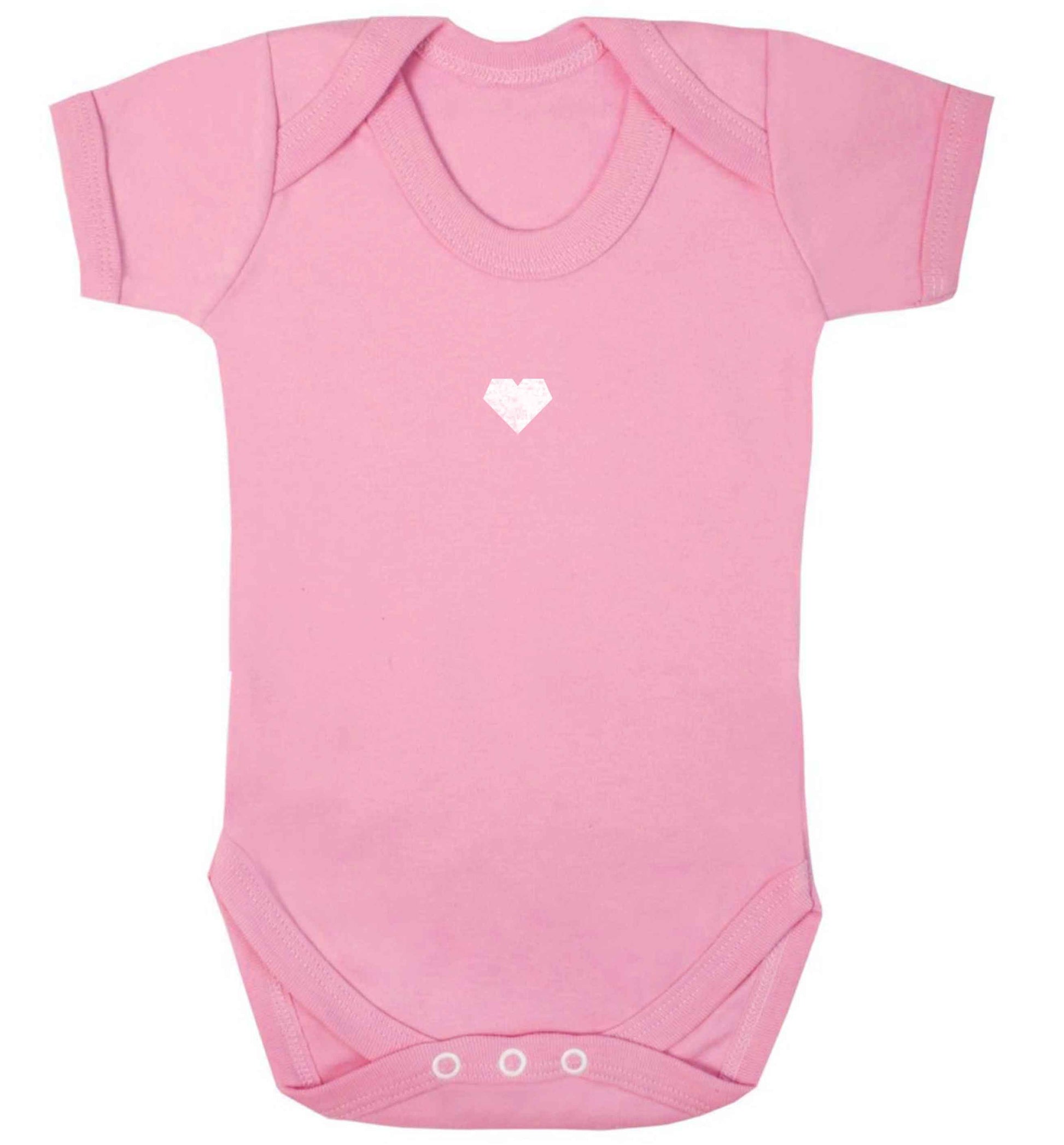 Tiny heart baby vest pale pink 18-24 months