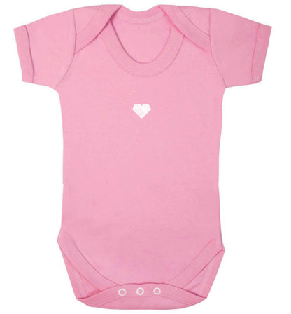 Tiny heart baby vest pale pink 18-24 months