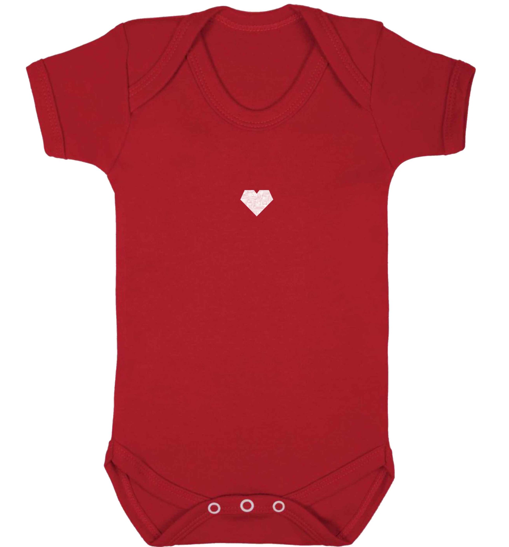 Tiny heart baby vest red 18-24 months
