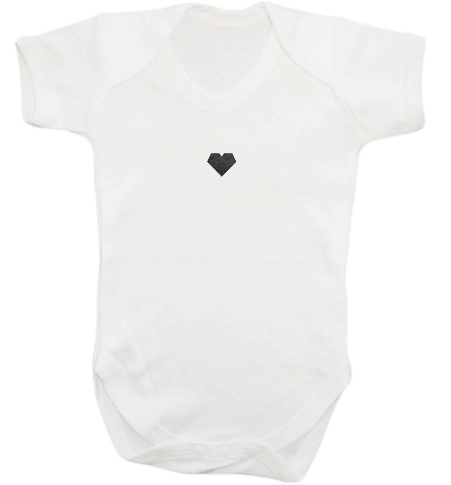 Tiny heart baby vest white 18-24 months