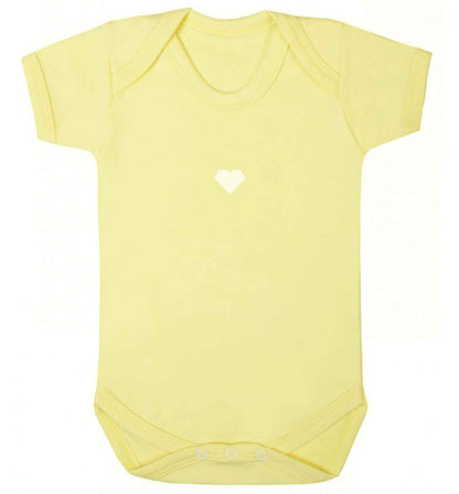 Tiny heart baby vest pale yellow 18-24 months