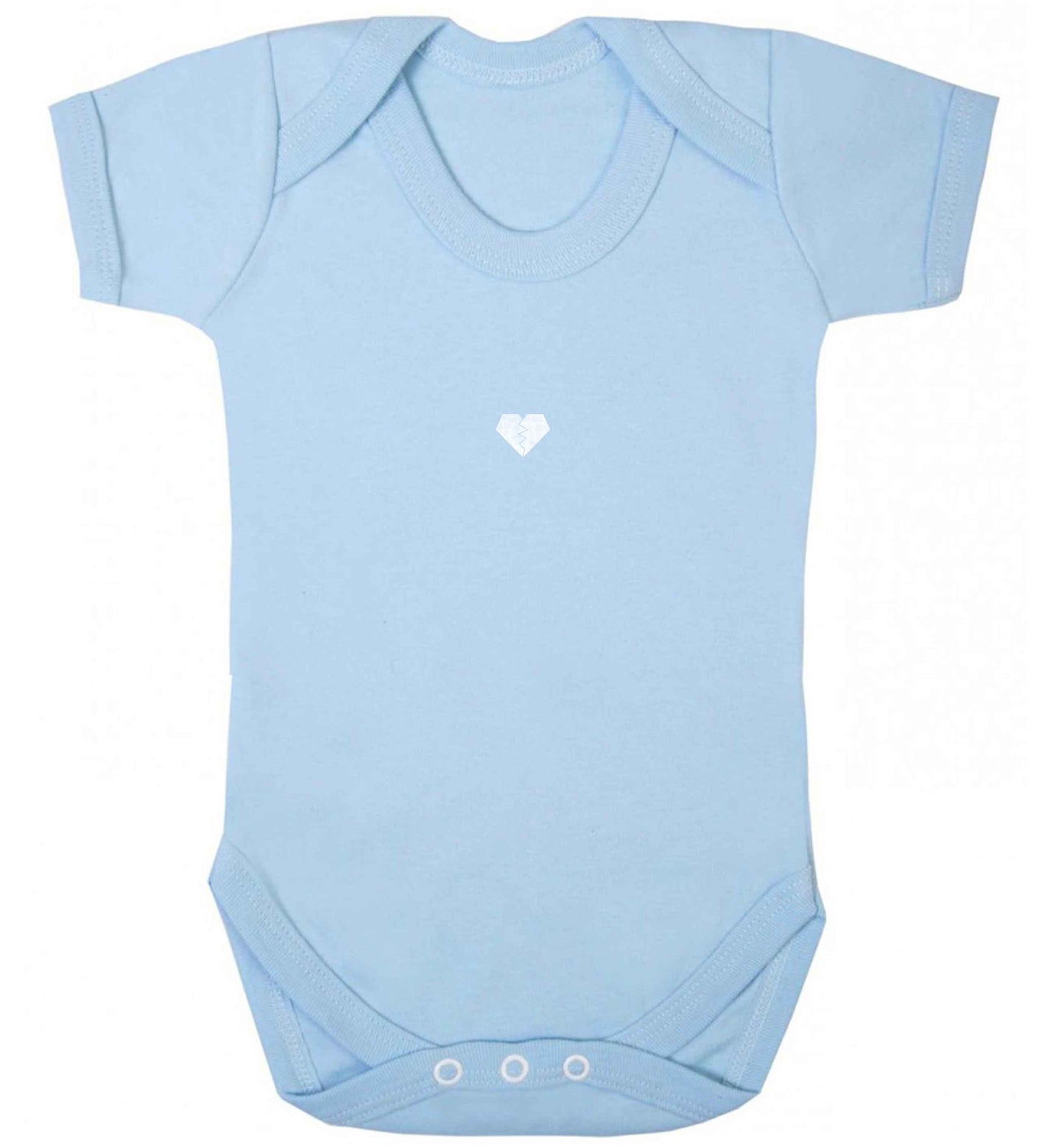 Tiny broken heart baby vest pale blue 18-24 months