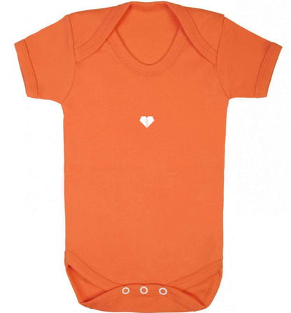 Tiny broken heart baby vest orange 18-24 months