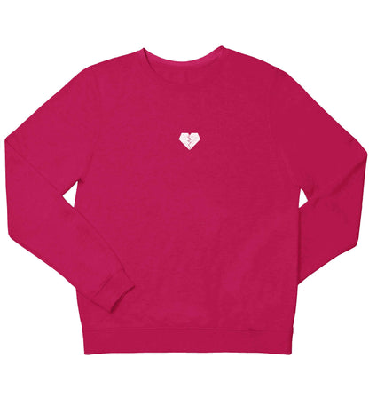 Tiny broken heart children's pink sweater 12-13 Years
