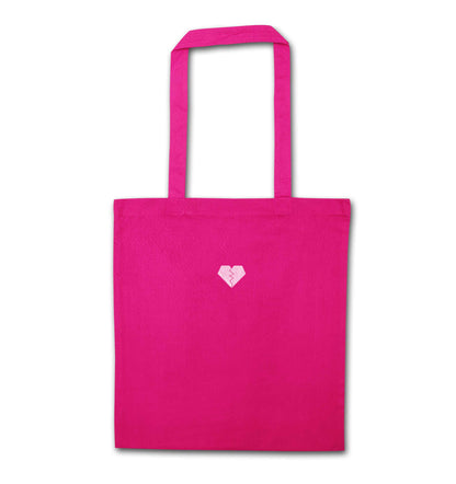 Tiny broken heart pink tote bag