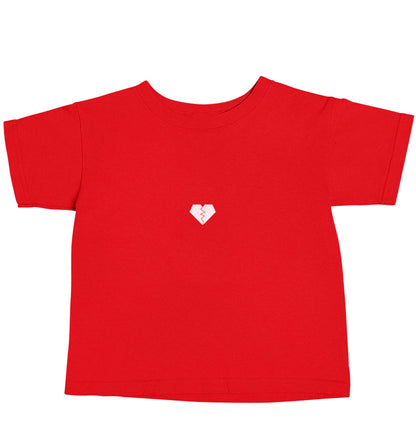 Tiny broken heart red baby toddler Tshirt 2 Years