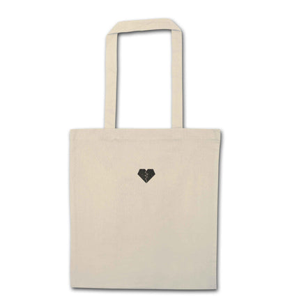 Tiny broken heart natural tote bag