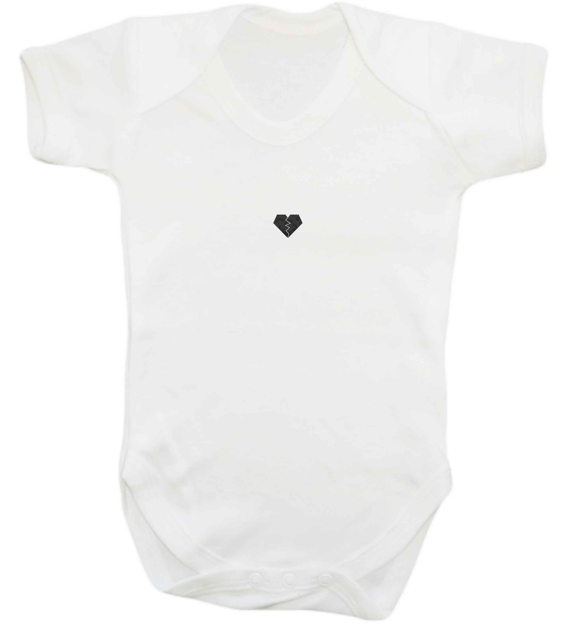 Tiny broken heart baby vest white 18-24 months