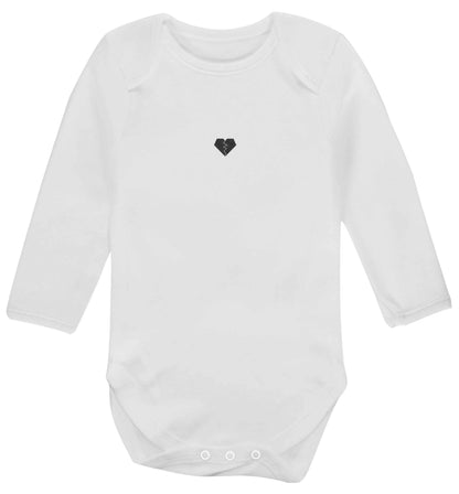 Tiny broken heart baby vest long sleeved white 6-12 months