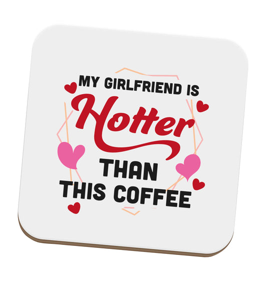 My girlfriend is hotter than this coffee set of four coasters