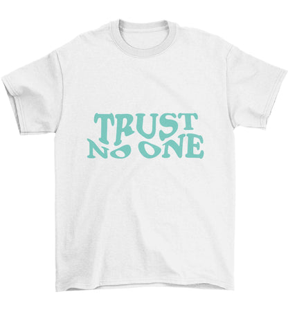 Trust no one Children's white Tshirt 12-13 Years