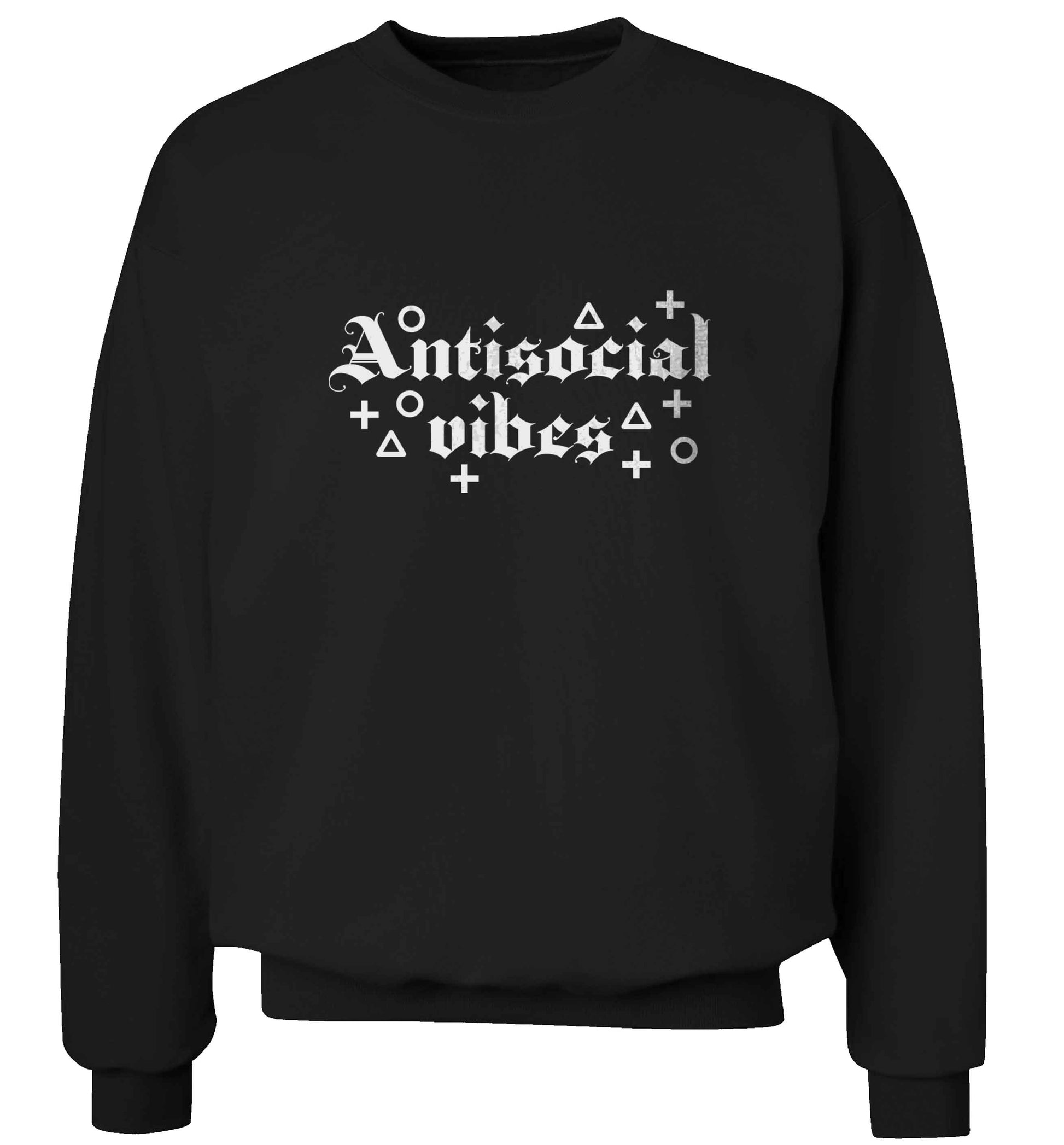 Antisocial vibes adult's unisex black sweater 2XL