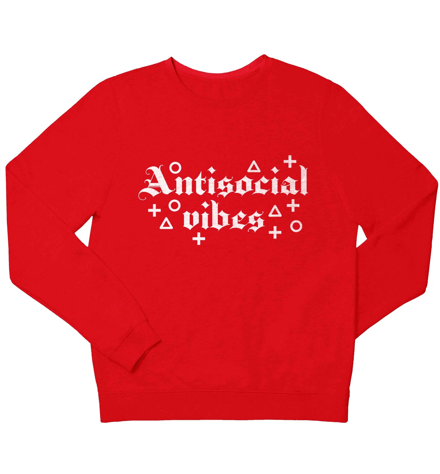 Antisocial vibes children's grey sweater 12-13 Years