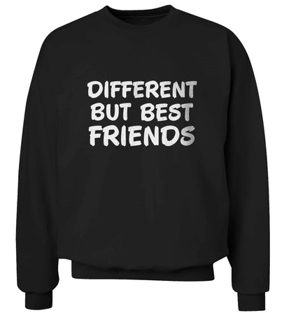 Different but best friends adult's unisex black sweater 2XL
