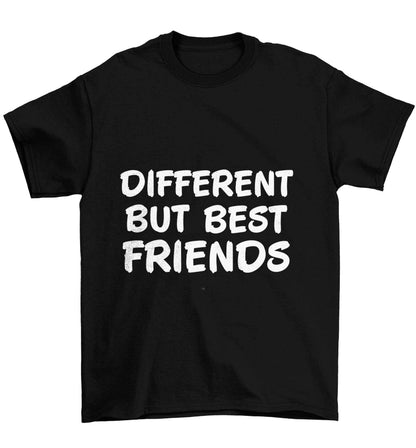 Different but best friends Children's black Tshirt 12-13 Years