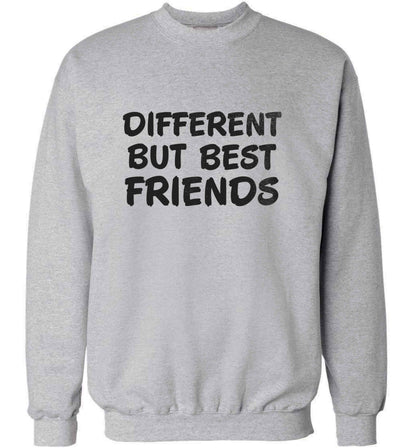 Different but best friends adult's unisex grey sweater 2XL