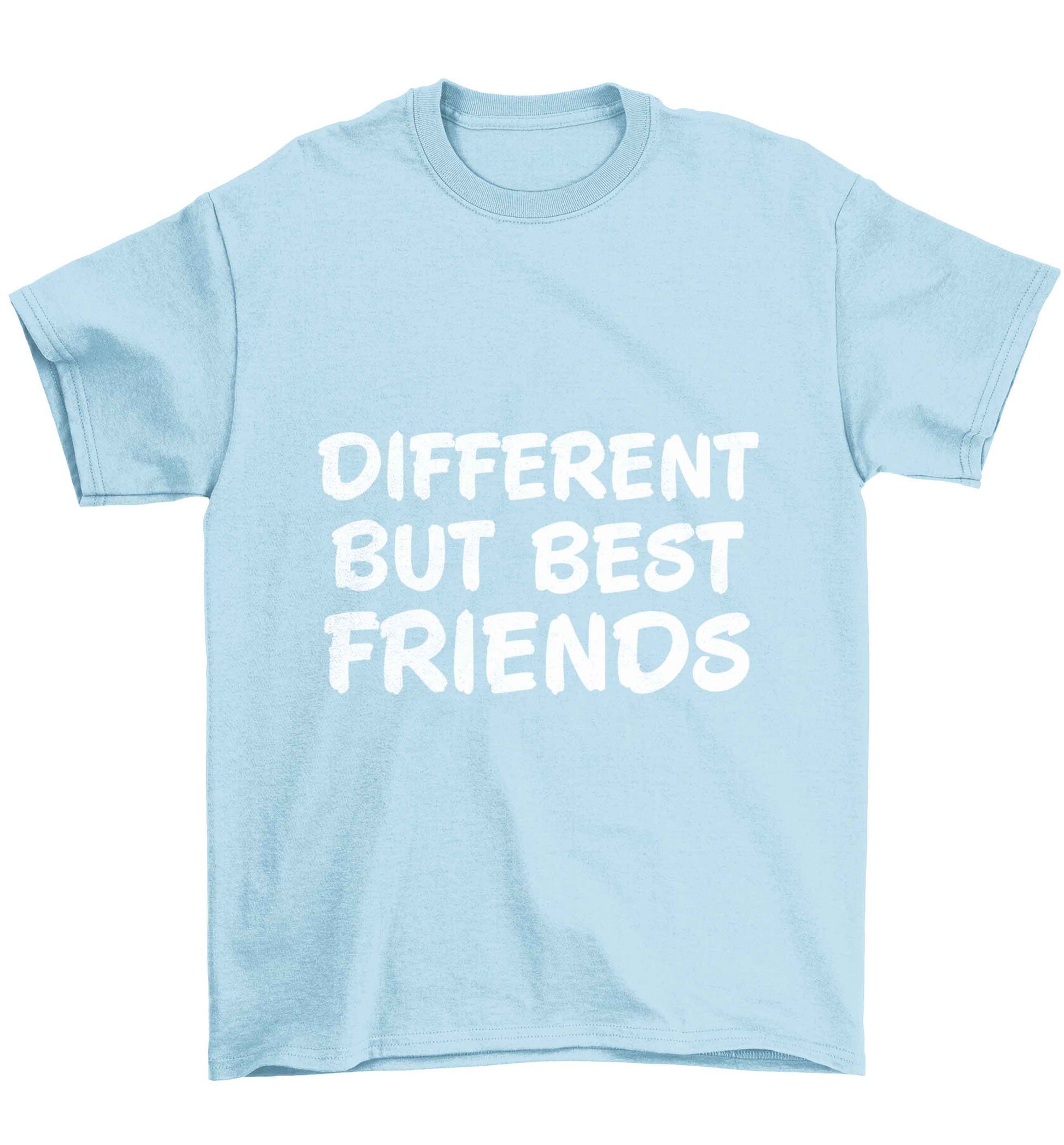 Different but best friends Children's light blue Tshirt 12-13 Years
