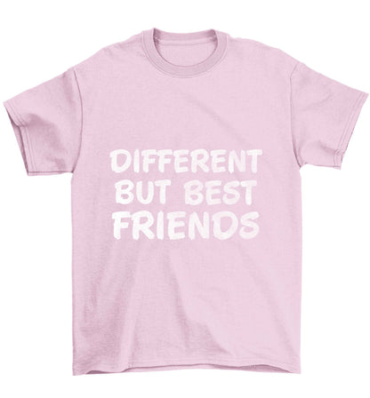 Different but best friends Children's light pink Tshirt 12-13 Years