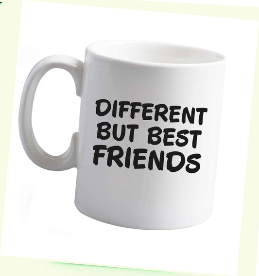 10 oz Different but best friends ceramic mug right handed