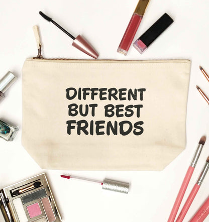 Different but best friends natural makeup bag