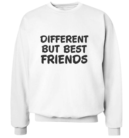 Different but best friends adult's unisex white sweater 2XL