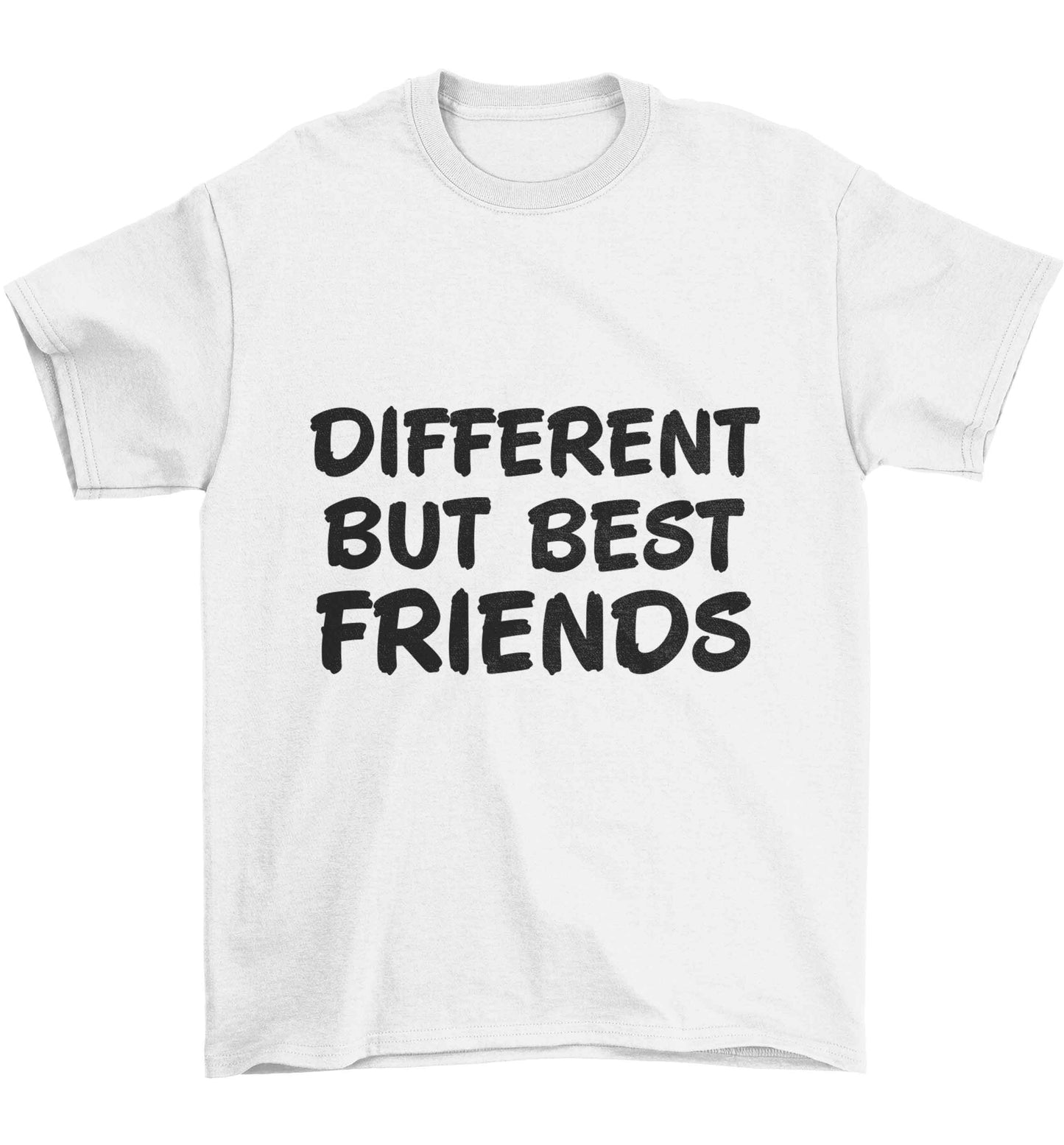 Different but best friends Children's white Tshirt 12-13 Years