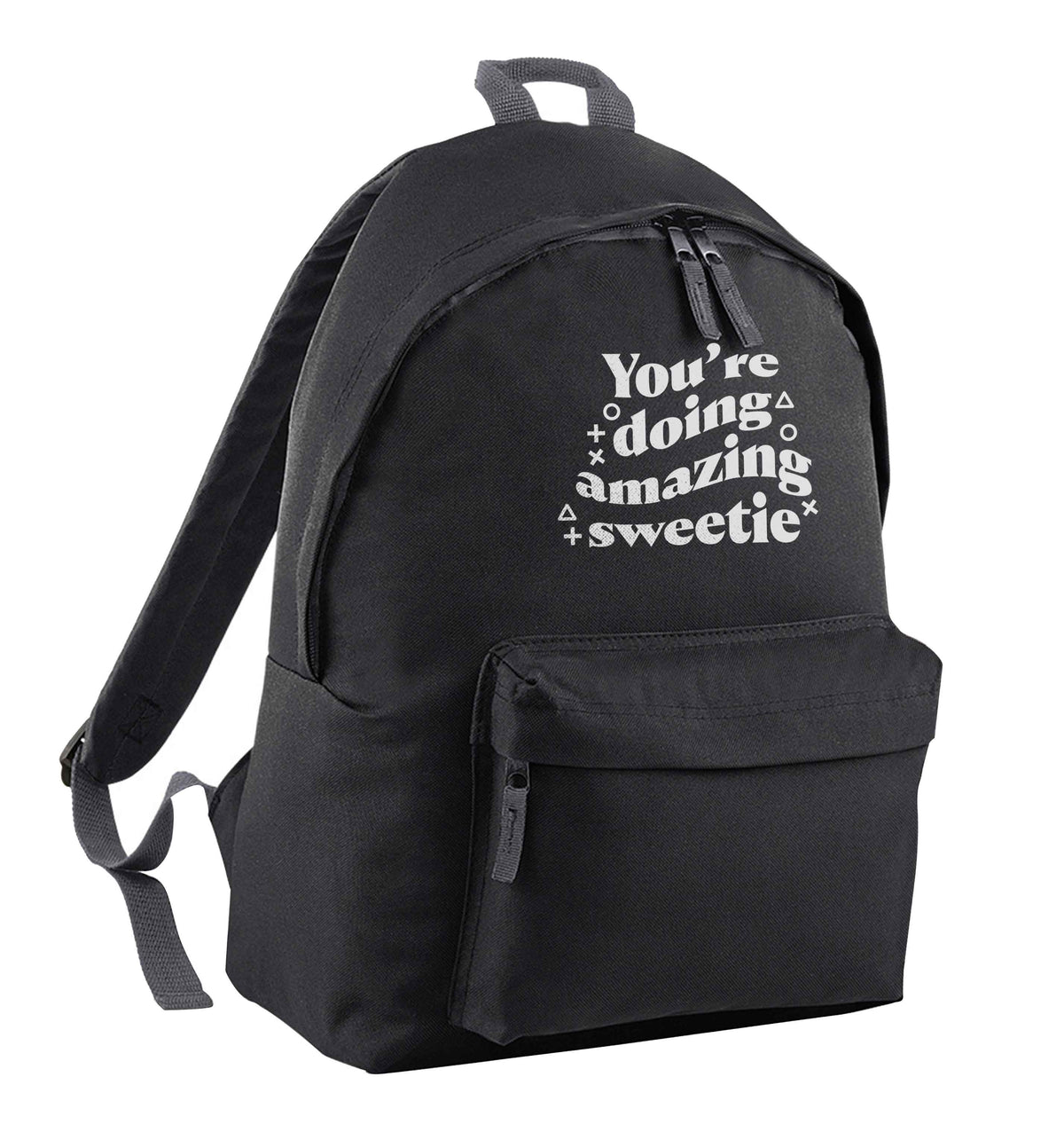 You're doing amazing sweetie black adults backpack