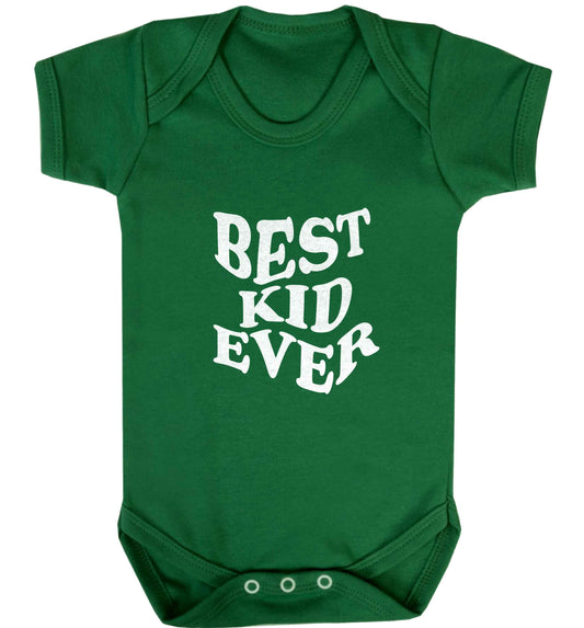 Best kid ever baby vest green 18-24 months