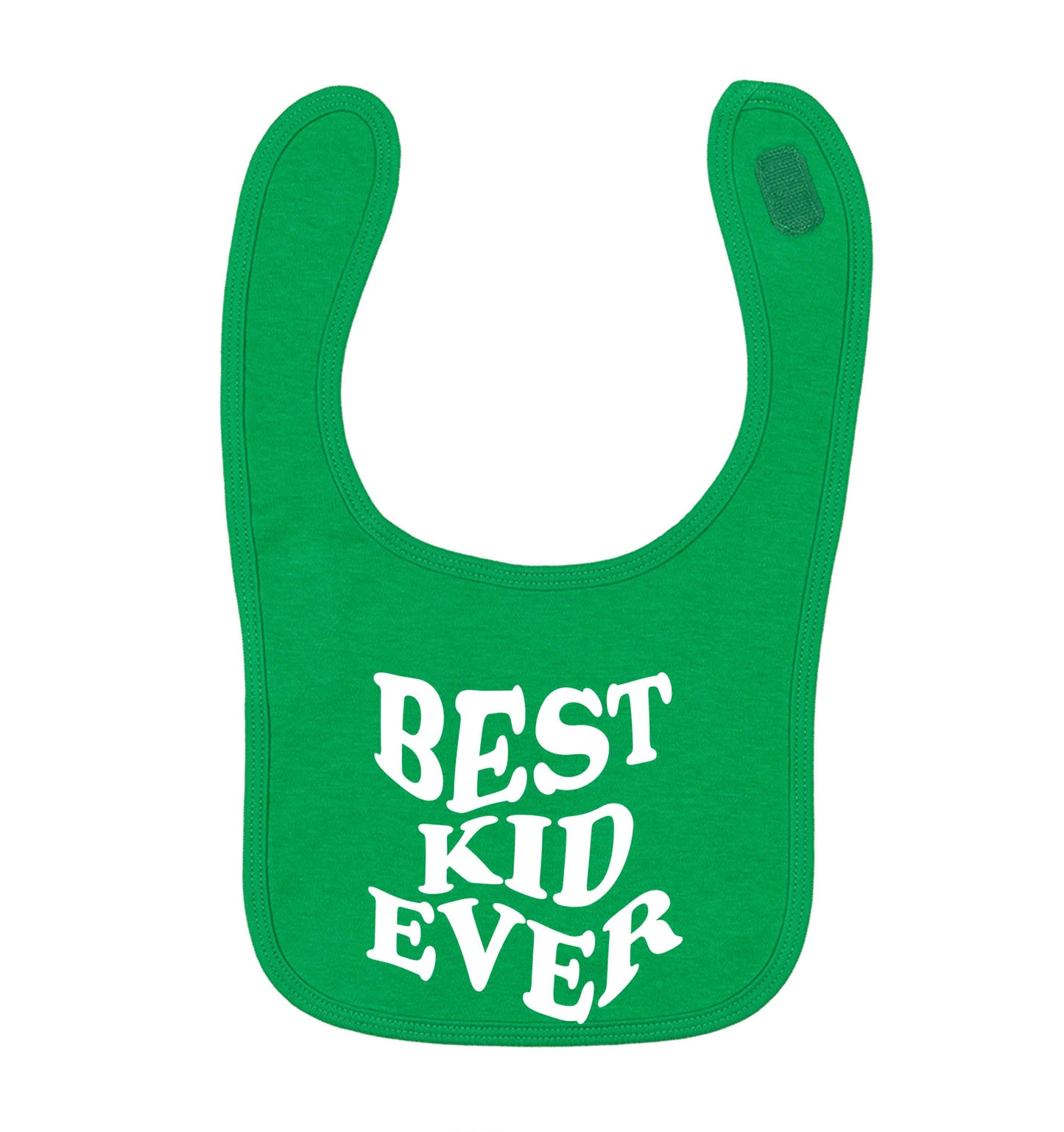 Best kid ever green baby bib