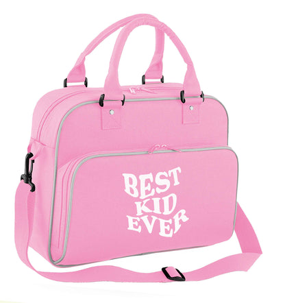 Best kid ever children's dance bag baby pink