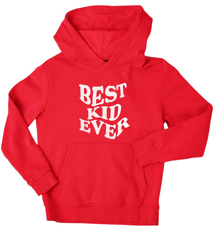 Best kid ever children's red hoodie 12-13 Years