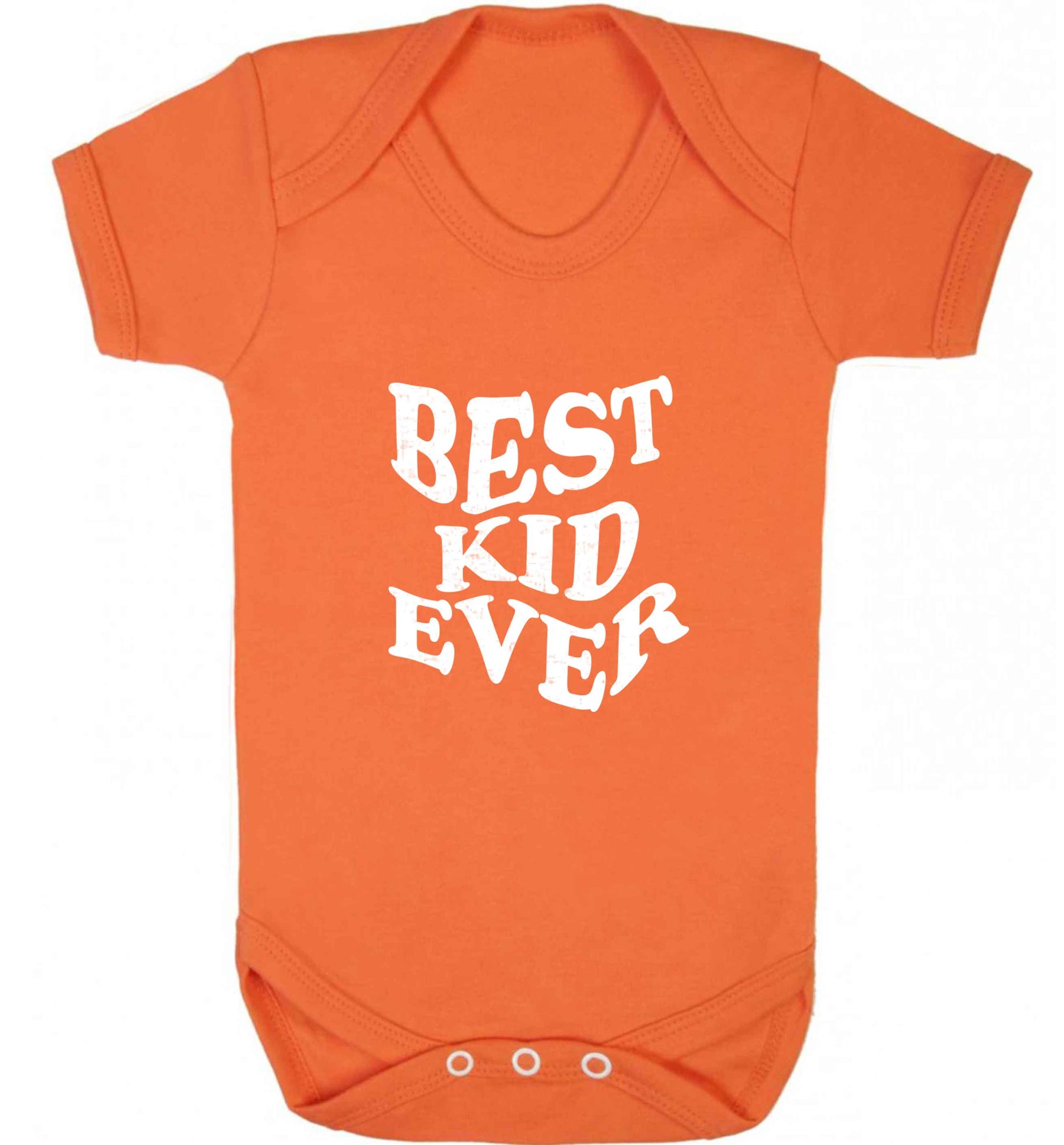 Best kid ever baby vest orange 18-24 months