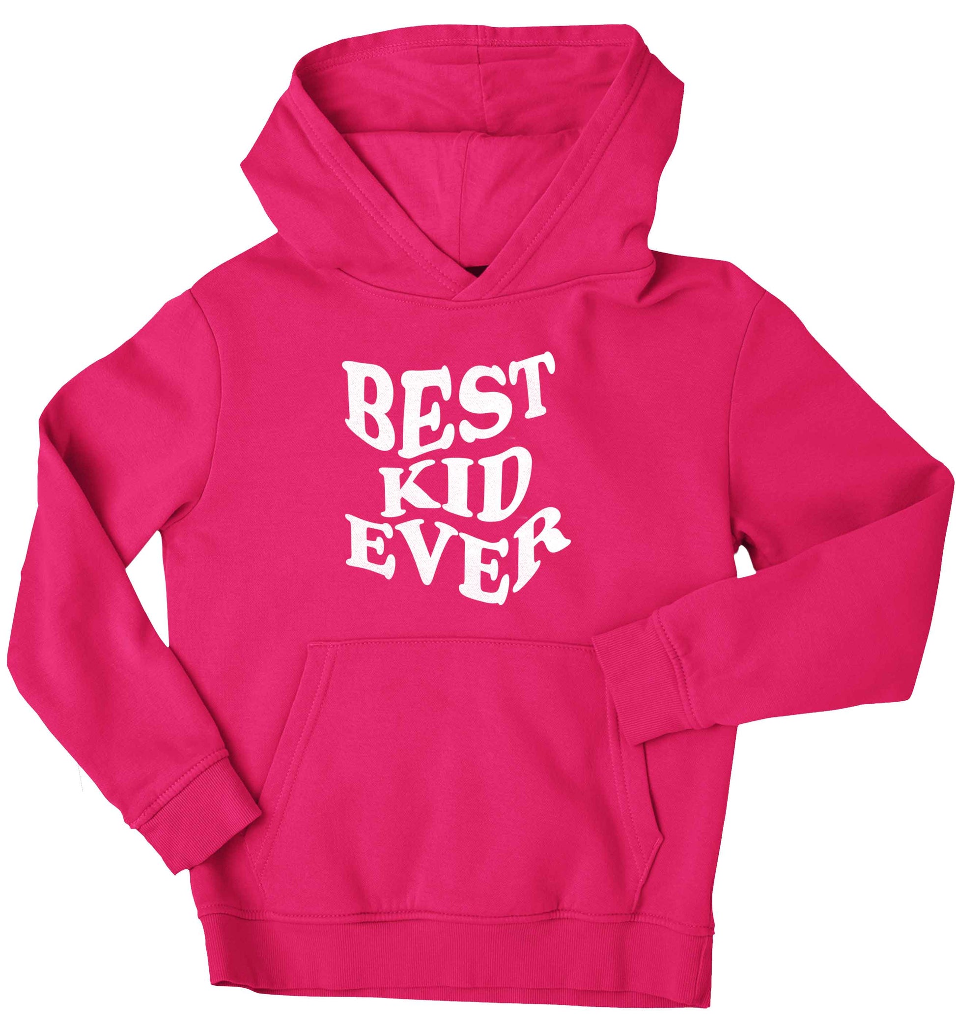 Best kid ever children's pink hoodie 12-13 Years