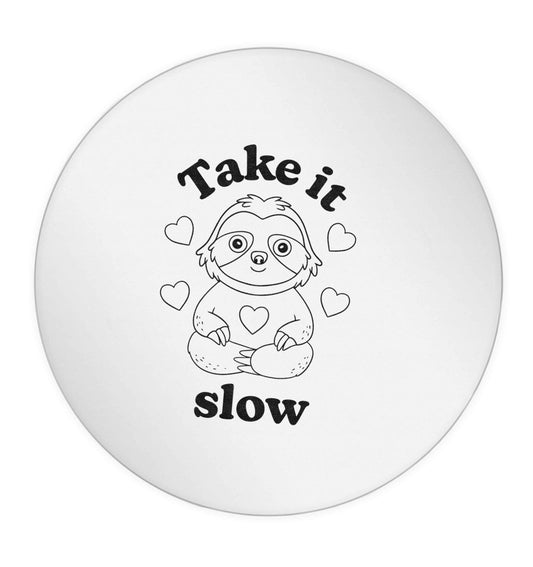 Take it slow 24 @ 45mm matt circle stickers