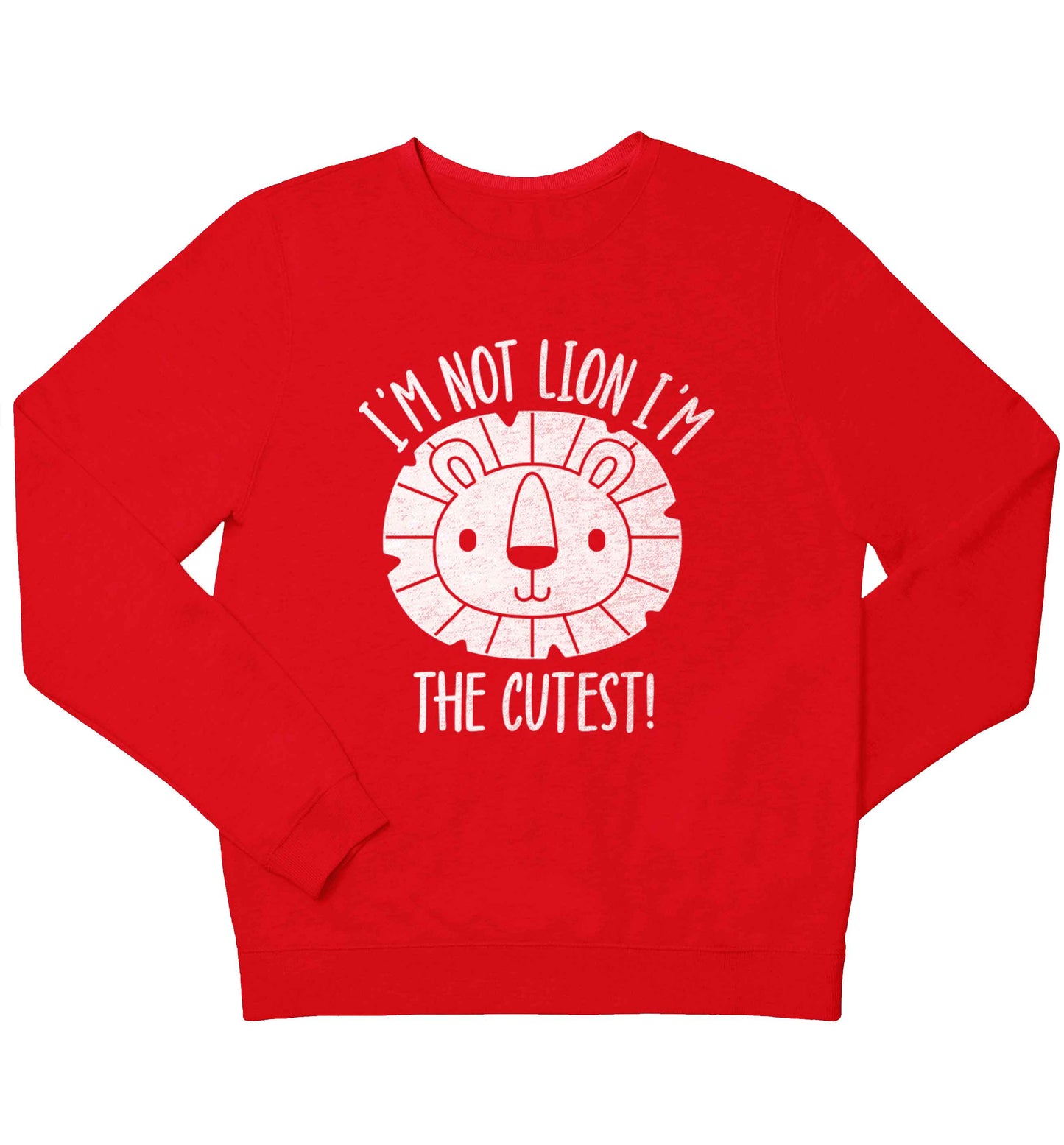 I'm not lion I'm the cutest children's grey sweater 12-13 Years
