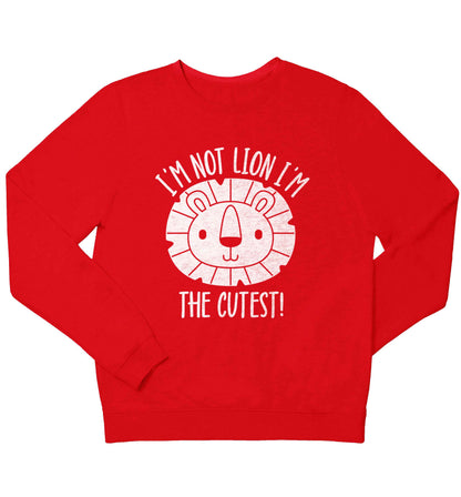 I'm not lion I'm the cutest children's grey sweater 12-13 Years