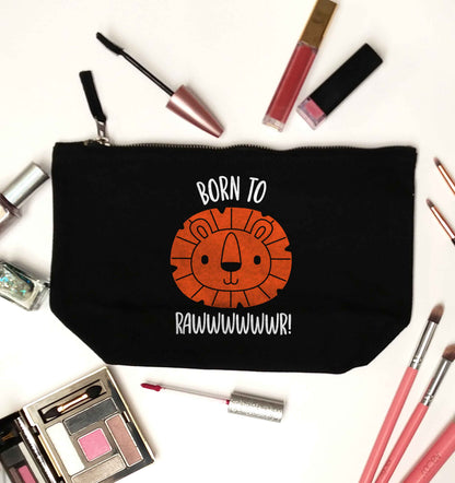 Born to rawr black makeup bag