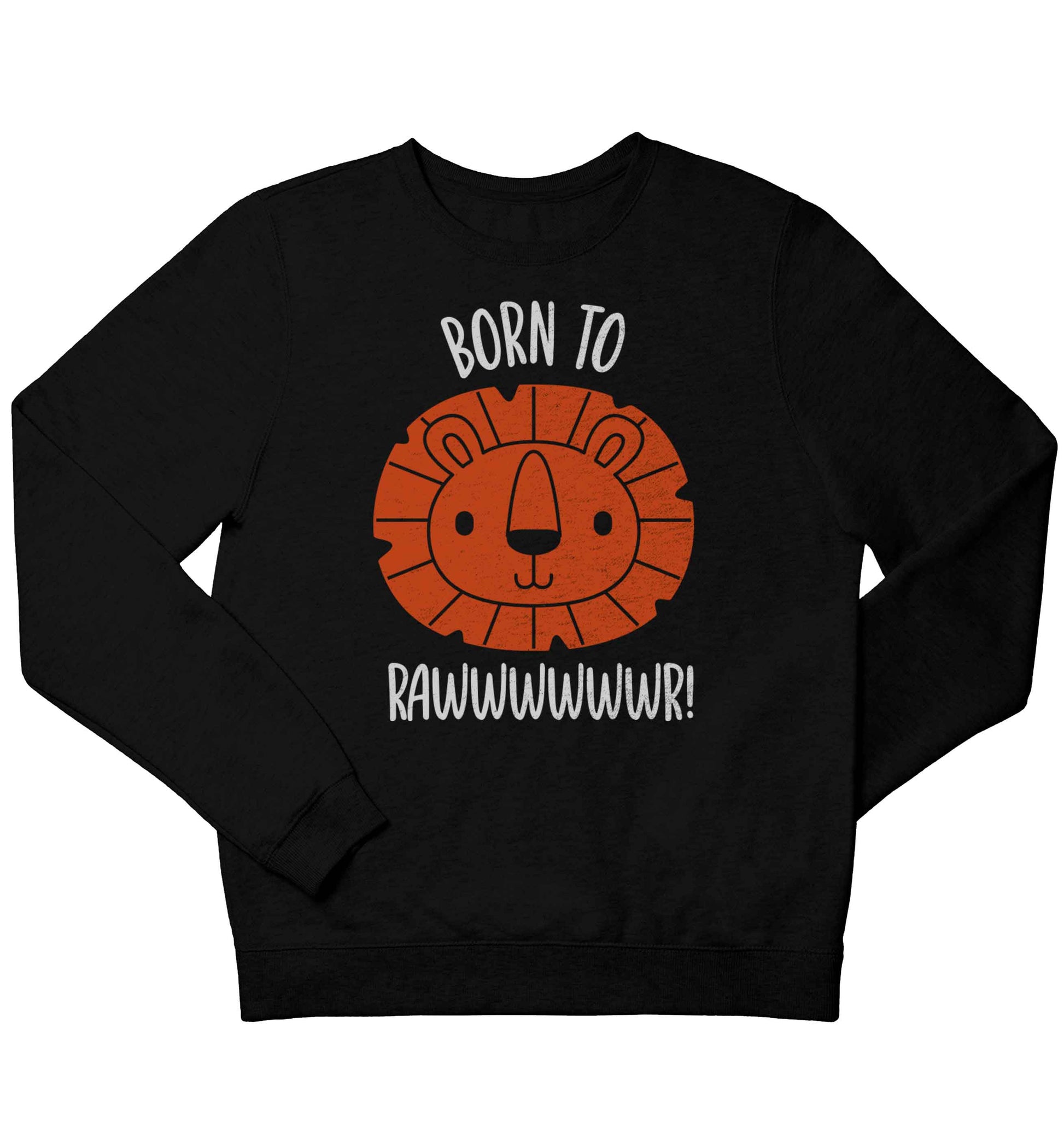 Born to rawr children's black sweater 12-13 Years