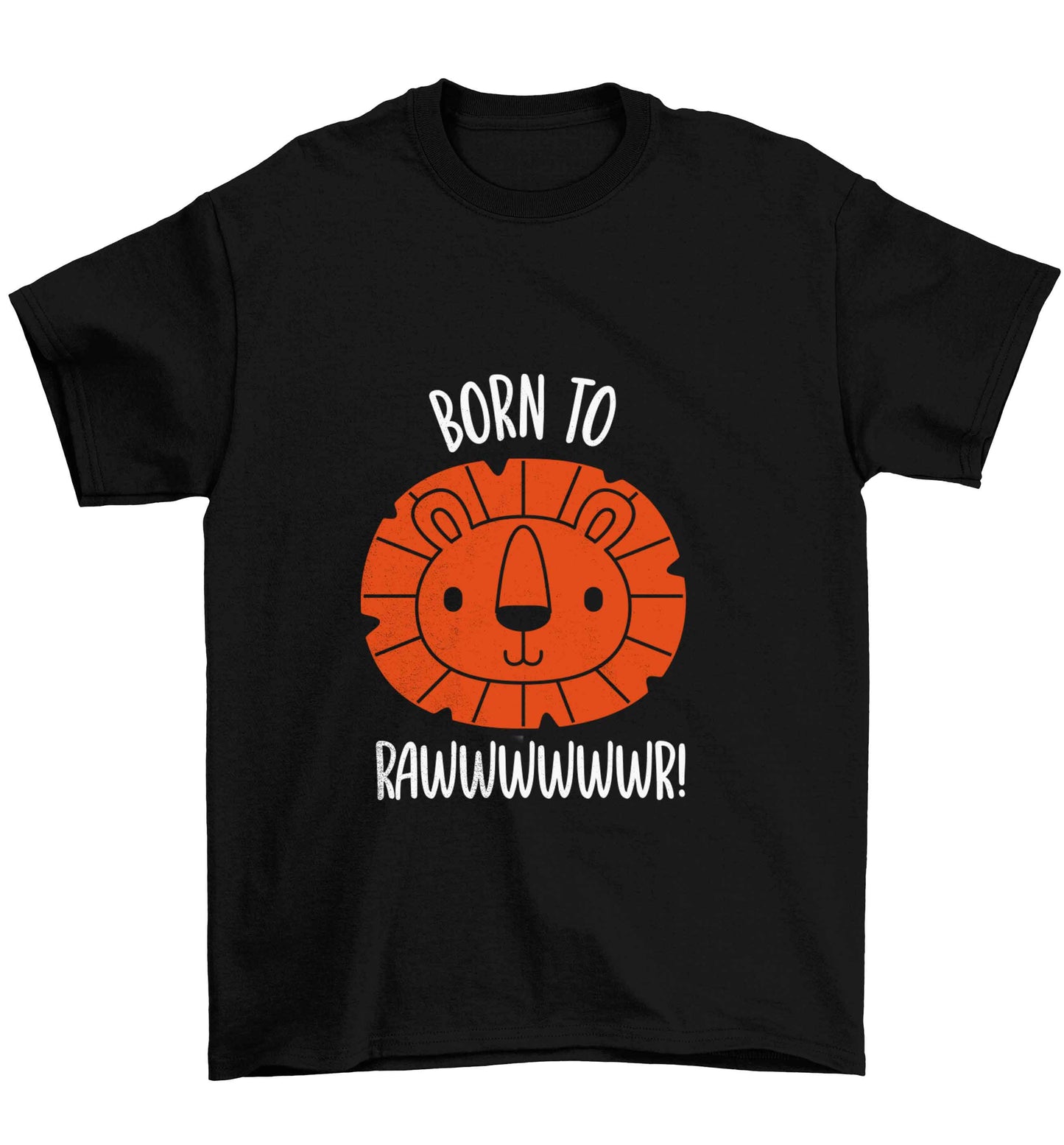 Born to rawr Children's black Tshirt 12-13 Years
