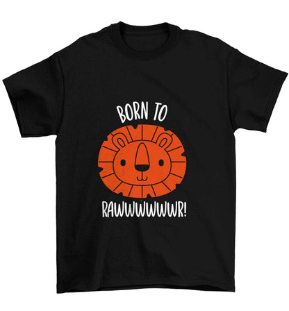 Born to rawr Children's black Tshirt 12-13 Years