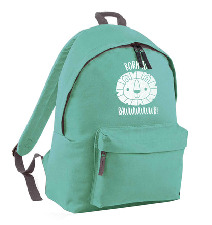 Born to rawr mint adults backpack