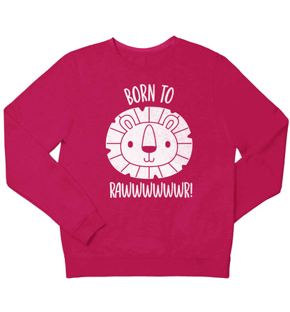 Born to rawr children's pink sweater 12-13 Years