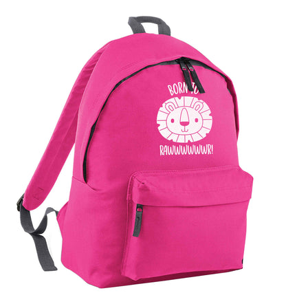 Born to rawr pink adults backpack